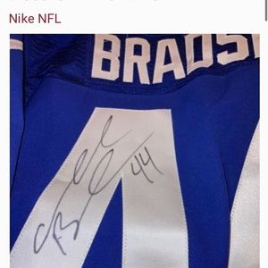 Autographed Bradshaw my Giants jersey nwt